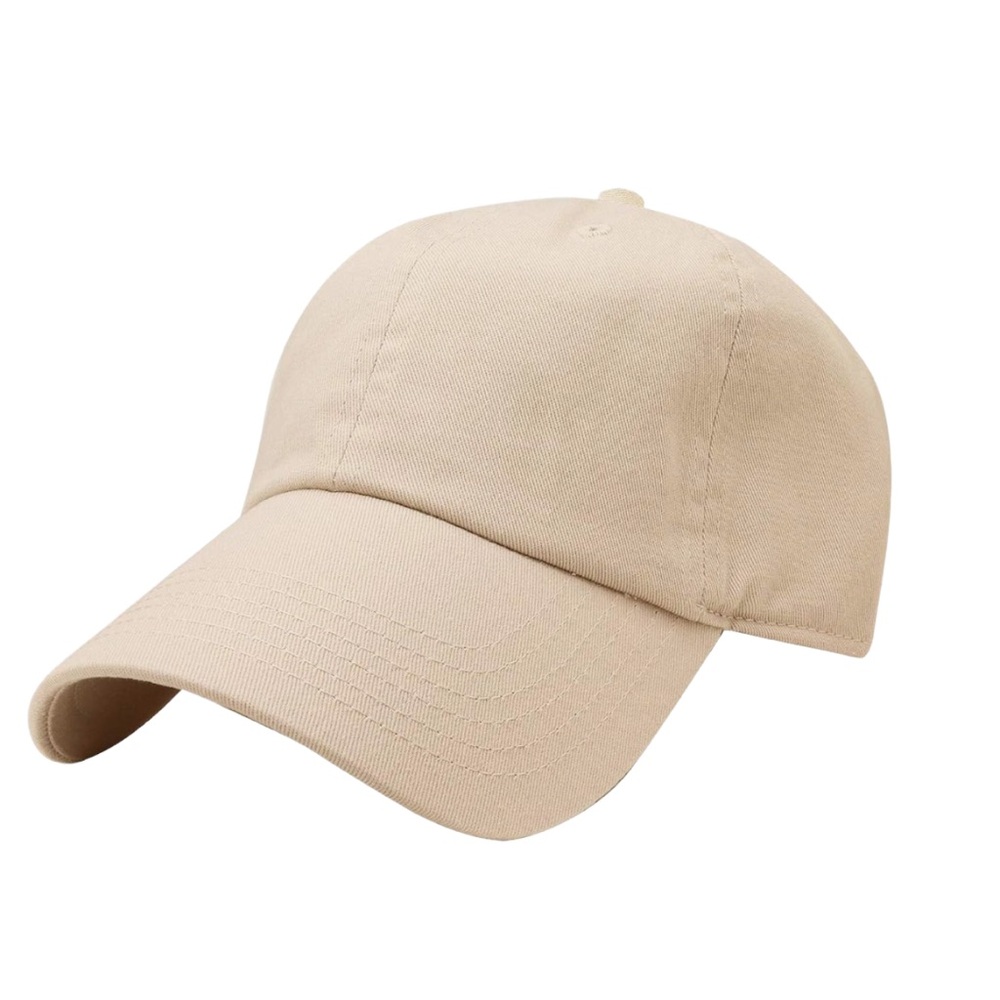 Falari Beige Adjustable Baseball Cap | OS Women’s Casual Hat